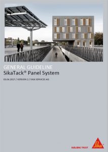SikaTack Panel pagrindinės gairės